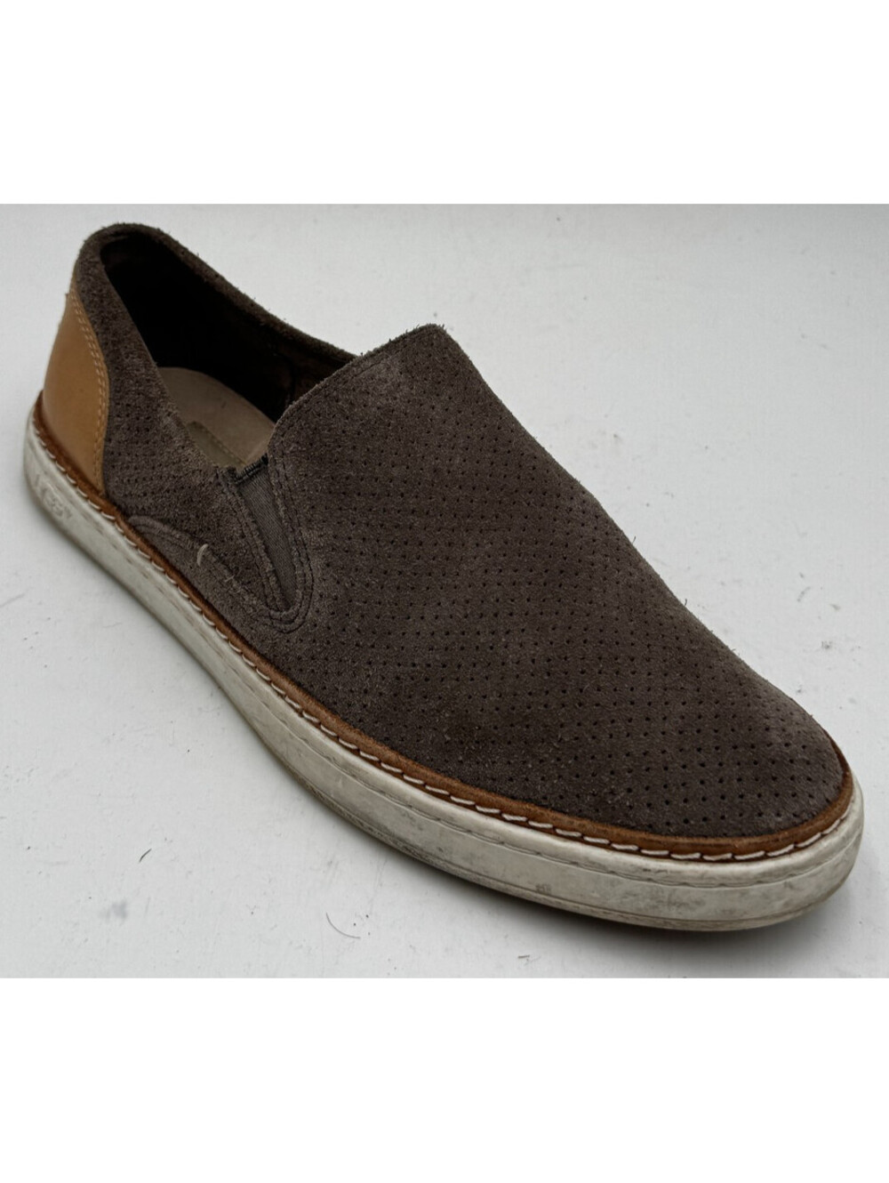 UGG Adley Perf Women's Shoes Size 8 Brown Suede Perforated Slip On Loafers
